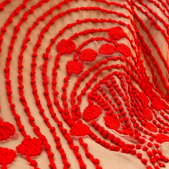 Anthropologie Rubied Dusk Maxi Long Pleated Dress Gown 10 Rina Dhaka - Picture 7 of 8